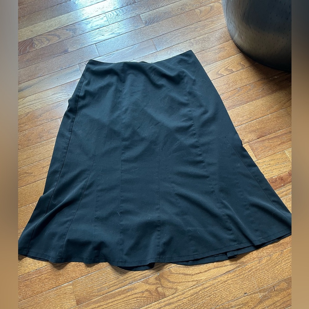 RQT Black Midi A-Line Skirt for Work, Size 1X - Picture 5 of 7